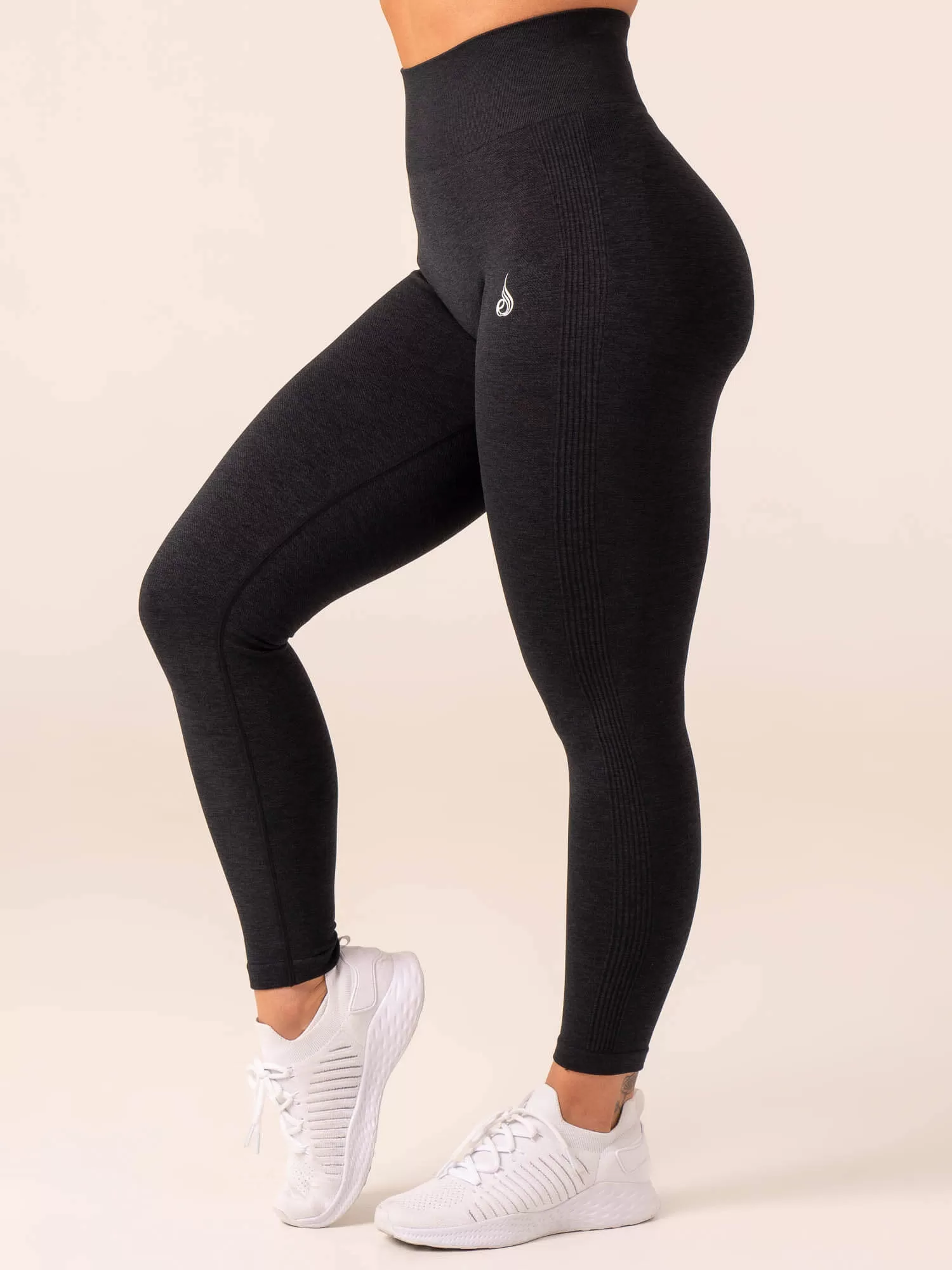 Ombre Seamless Leggings - Black Marl