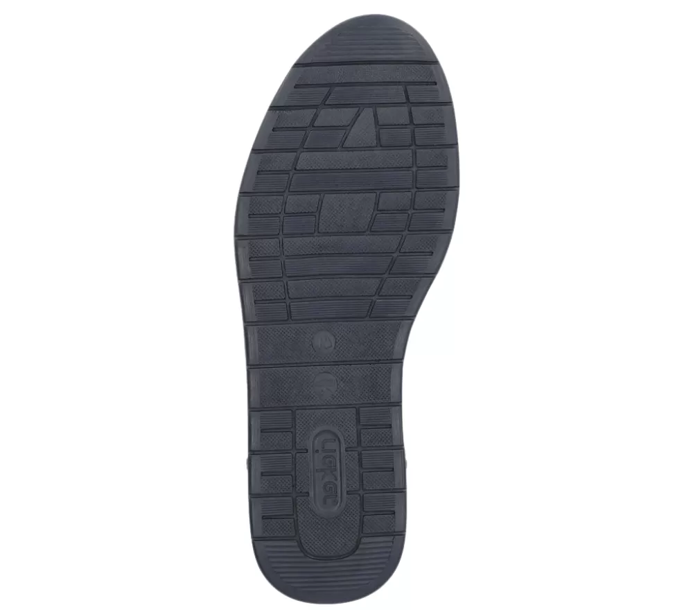 Pantofi sport, barbati, RIEKER, 11903-14 bleumarin, piele naturala