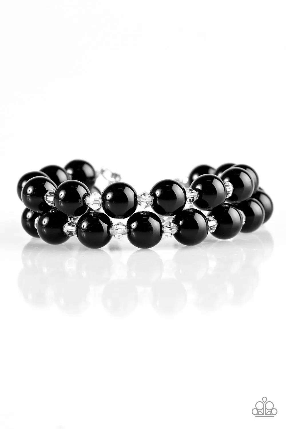 Paparazzi Accessories - BALLROOM and Board - Black Bracelet