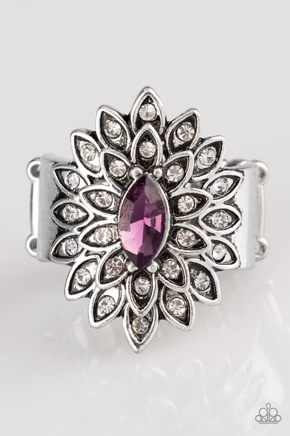 Paparazzi Accessories - Blooming Fireworks - Purple Ring