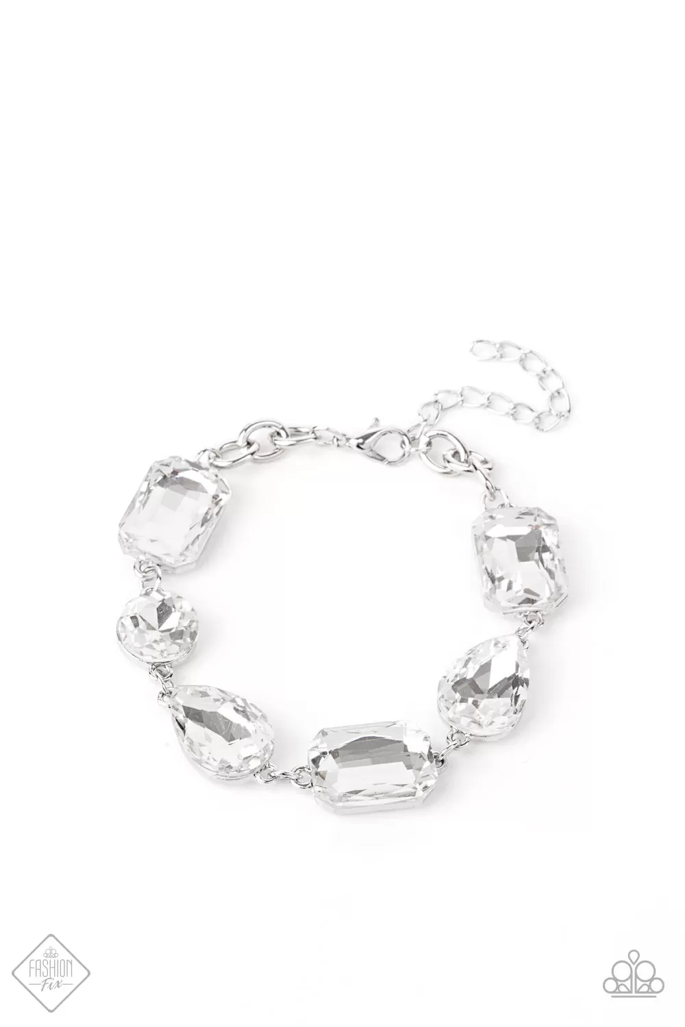 Paparazzi Accessories - Cosmic Treasure Chest - White Bracelet