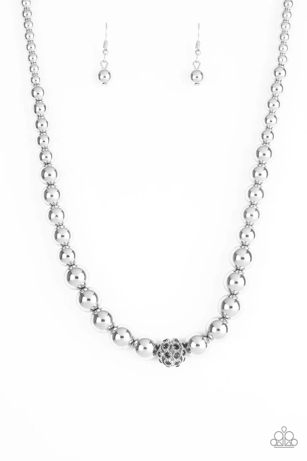 Paparazzi Accessories - High-Stakes FAME - Silver Necklace