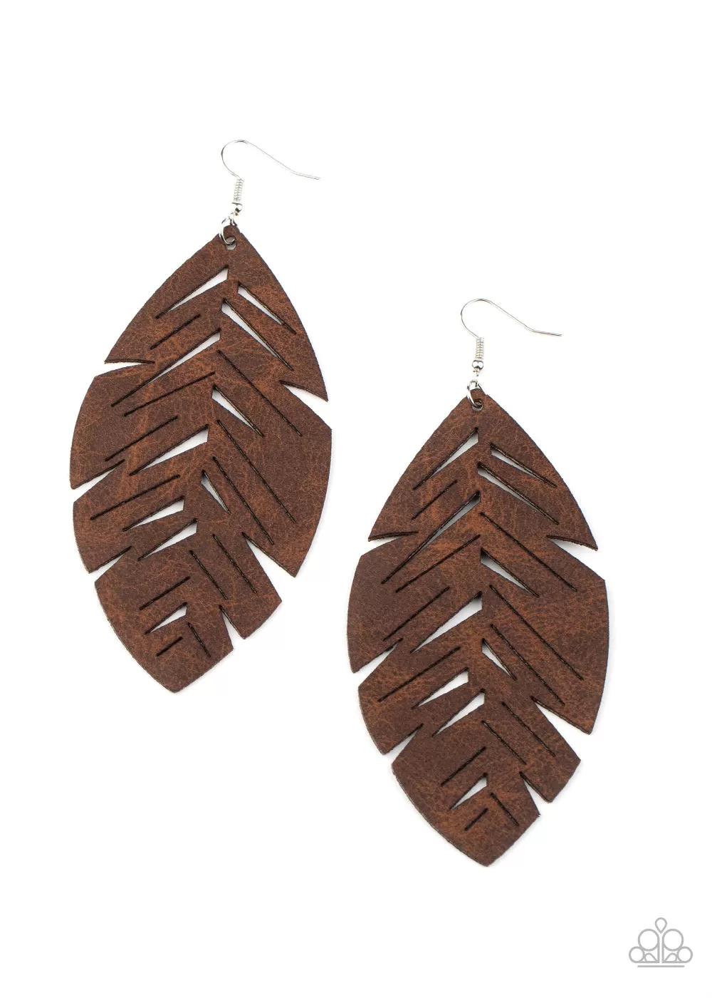 Paparazzi Accessories - I Want To Fly - Brown Earrings