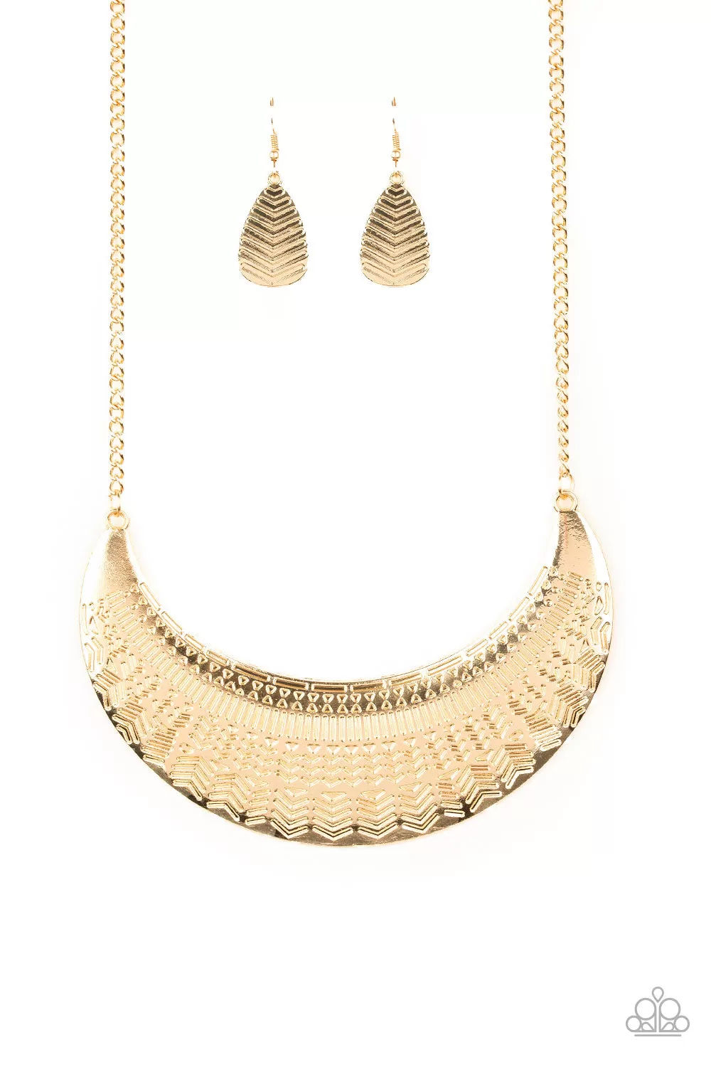 Paparazzi Accessories - Large As Life - Gold Necklace