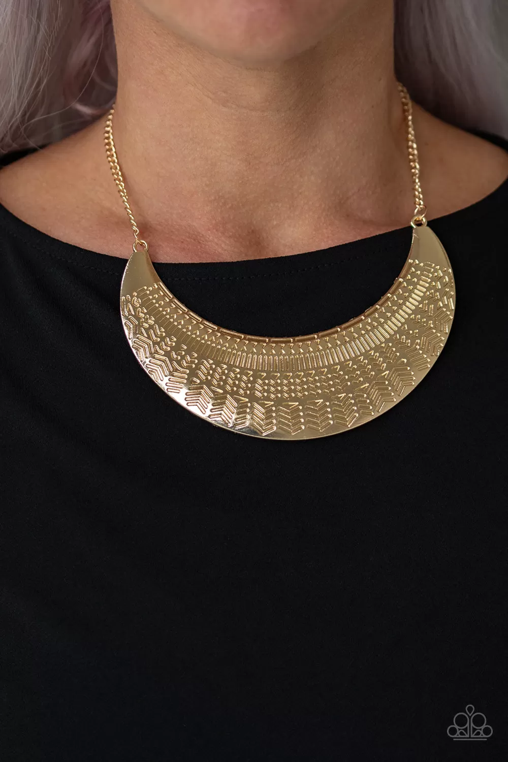 Paparazzi Accessories - Large As Life - Gold Necklace