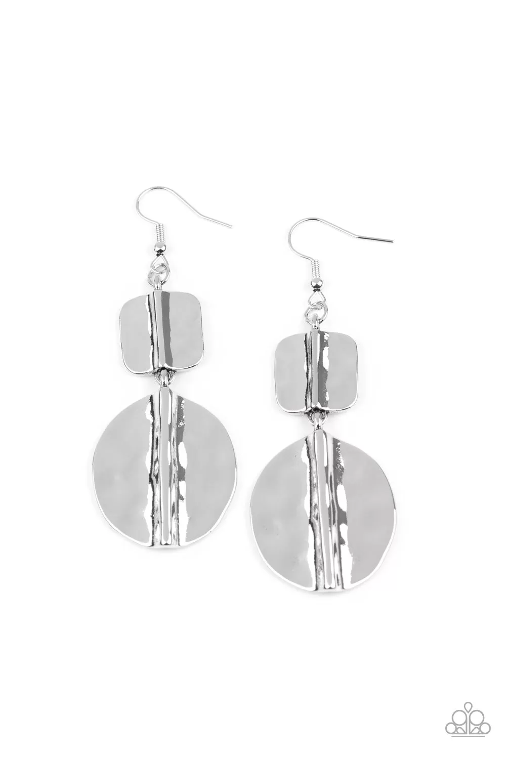 Paparazzi Accessories - Lure Allure - Silver Earrings