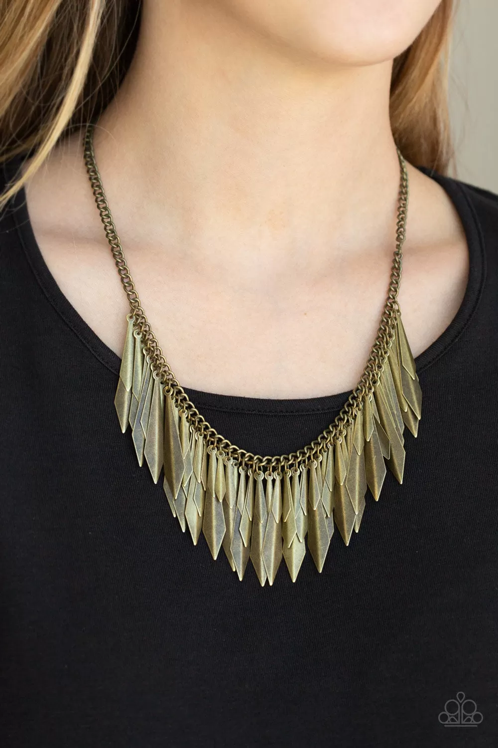 Paparazzi Accessories - The Thrill Seeker - Brass Necklace