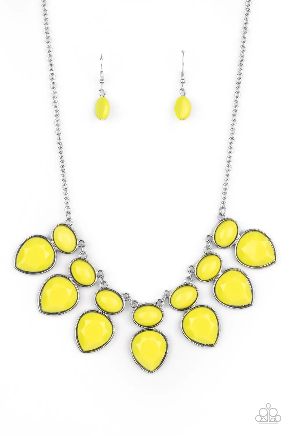 Paparazzi Modern Masquerade - Yellow Necklace