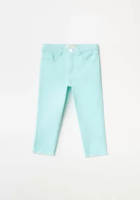 Plain Twill Jeans - Blue