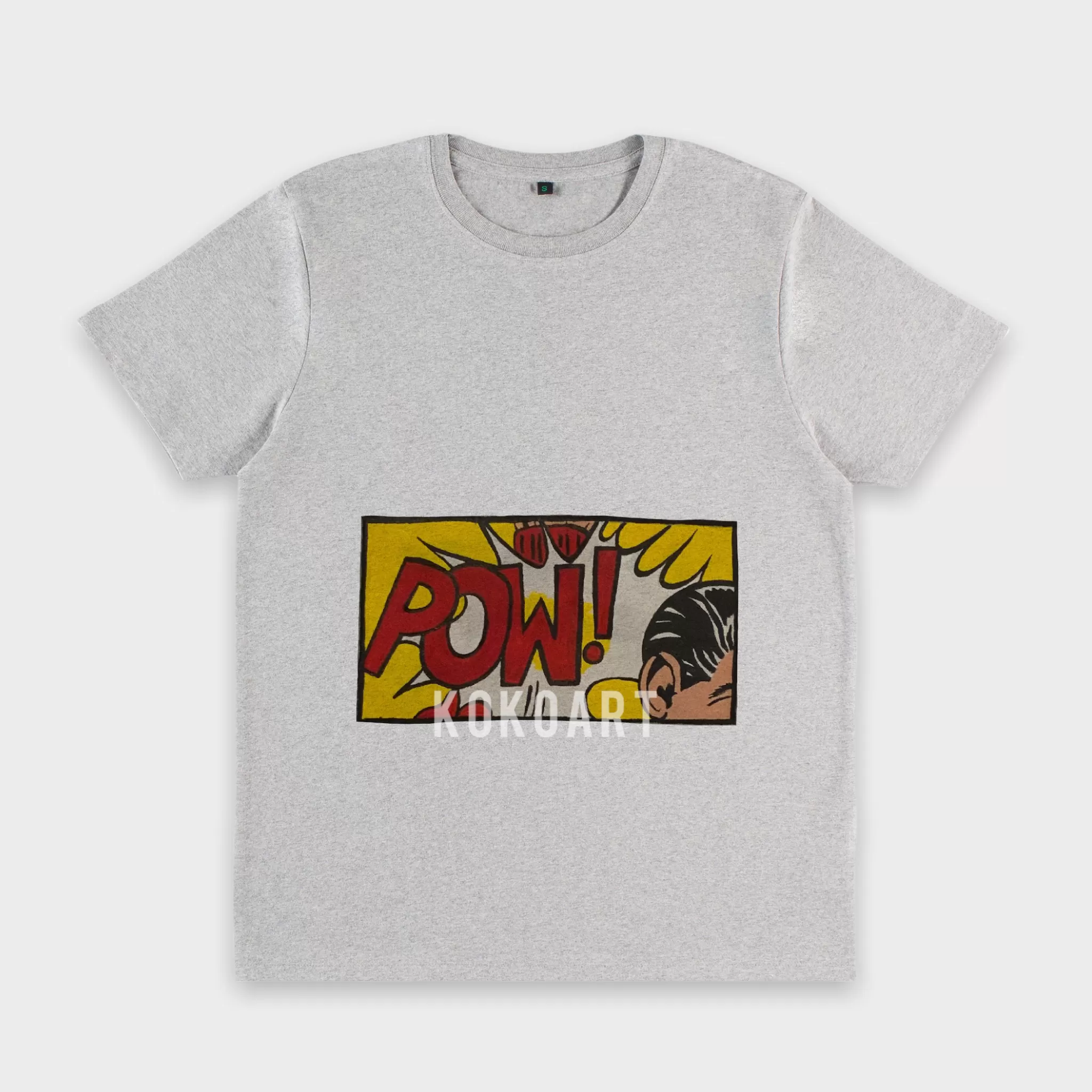 Pow! - Hand Painted Organic Cotton T-Shirt