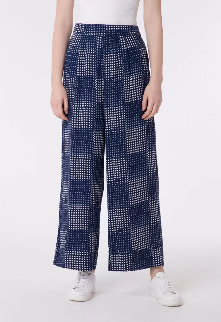 Printed Elastic Waist Culottes