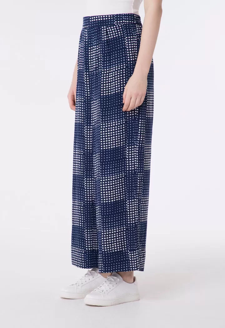 Printed Elastic Waist Culottes