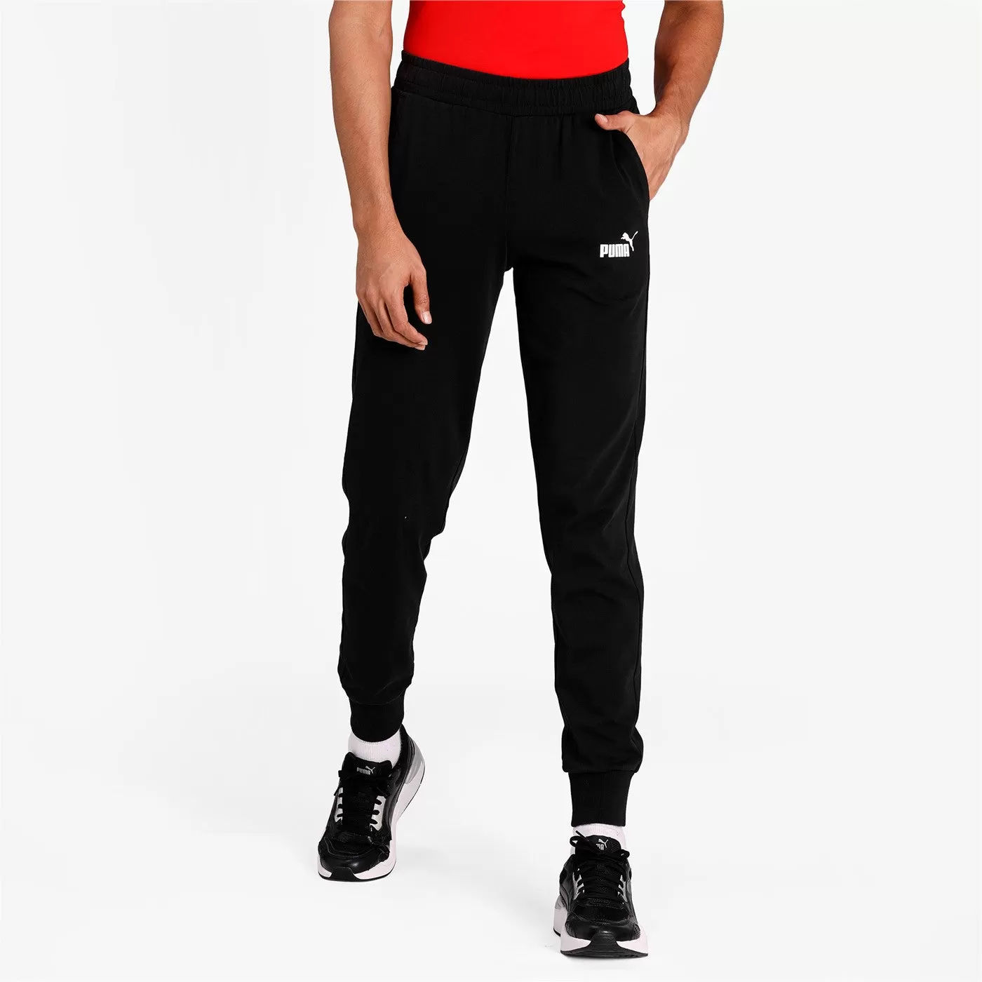 Puma ESS Jersey men's sports trousers cl 586746 01 black