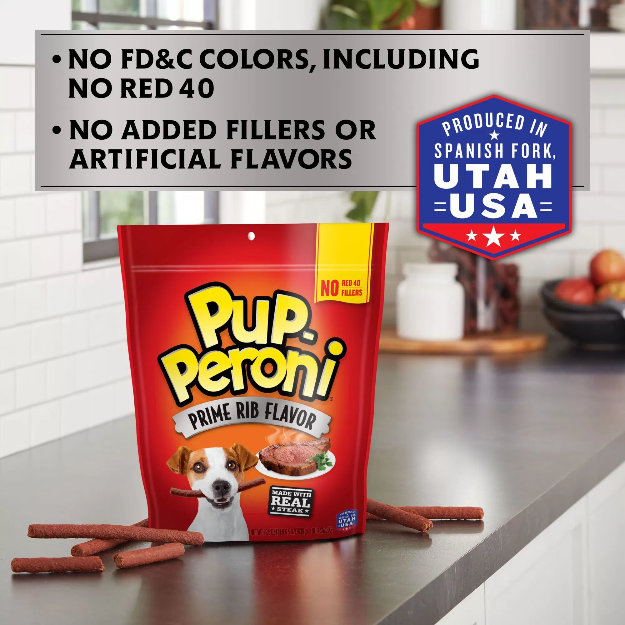 Pup-Peroni Prime Rib Flavor Dog Treats, 22.5oz Bag