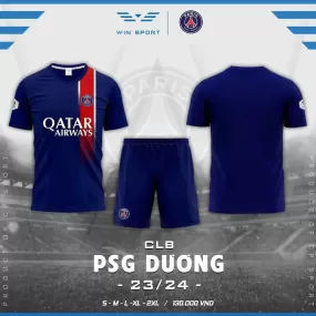 Quần áo bóng đá PSG Paris Saint Germain thun lạnh CP Win Sport 2023-24