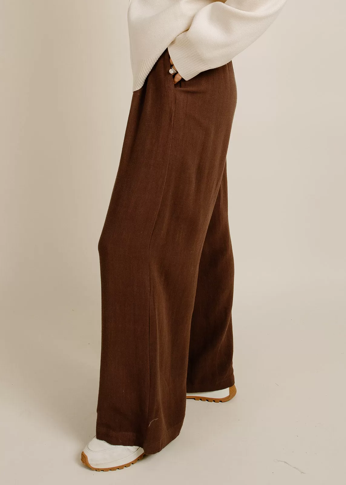 Roadtrip Linen Pants - Chocolate