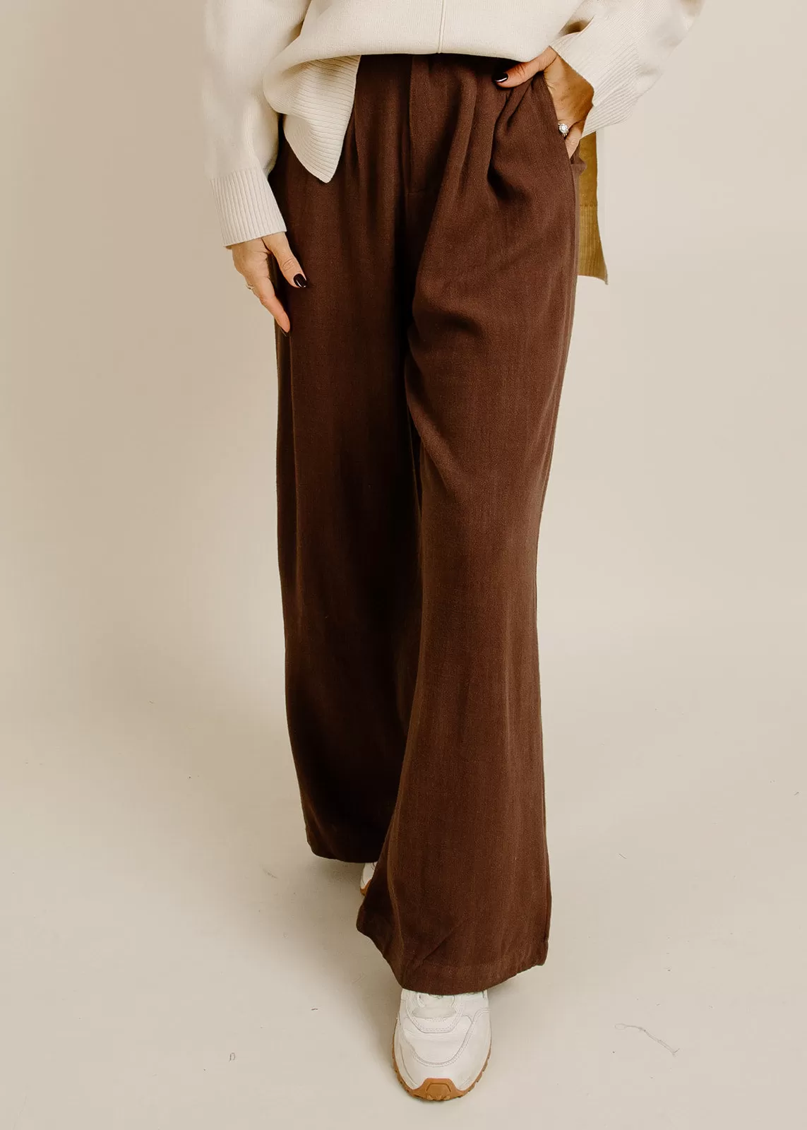 Roadtrip Linen Pants - Chocolate