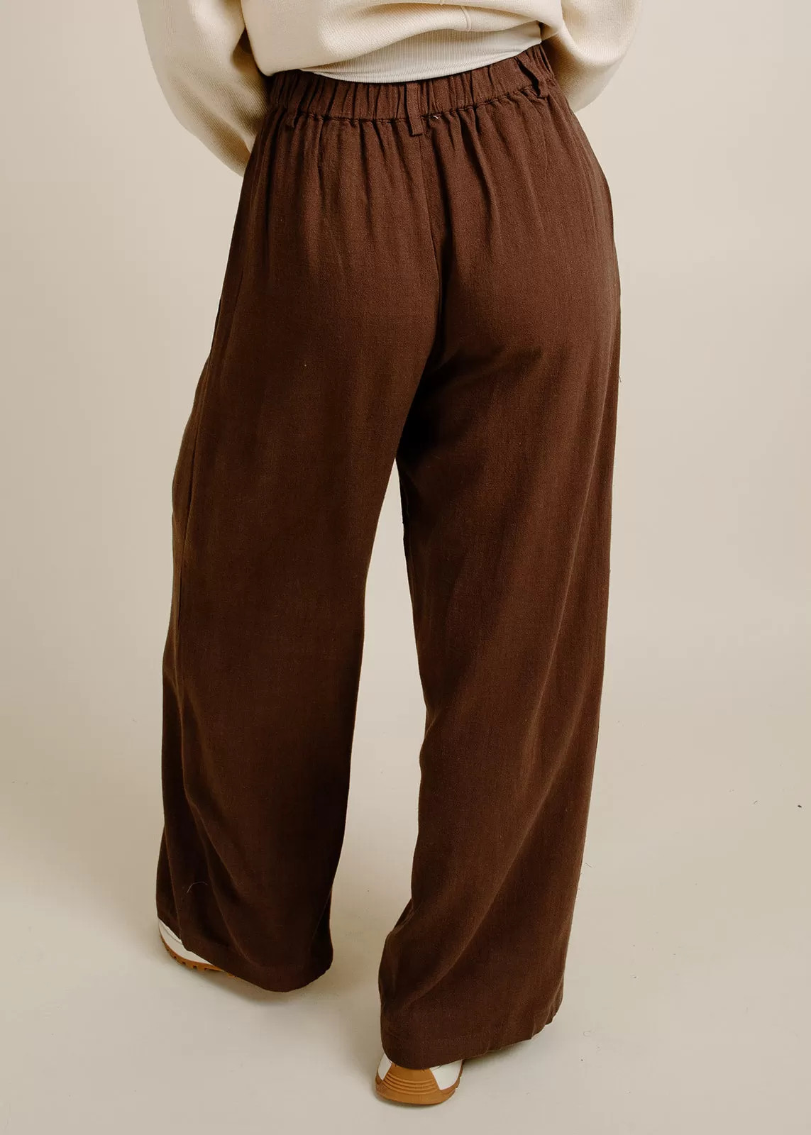 Roadtrip Linen Pants - Chocolate