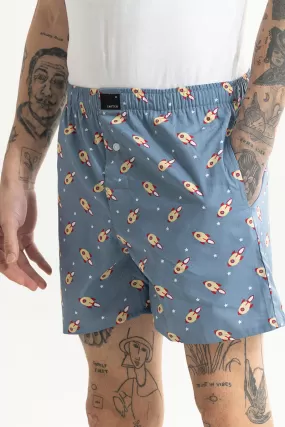 Rocket Print Grey Boxer