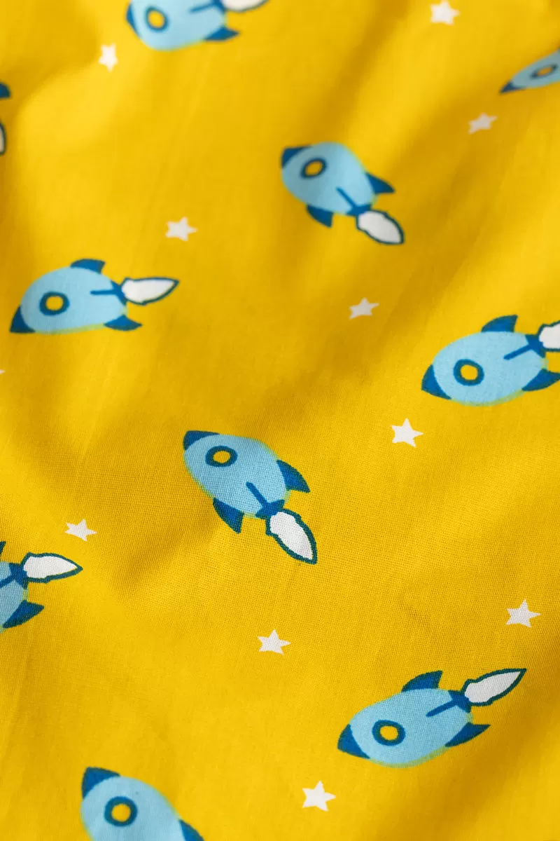 Rocket Print Yellow Boxer