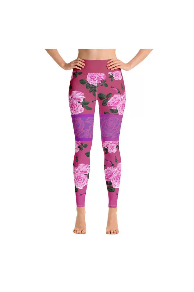 Rose Kimono Yoga Leggings