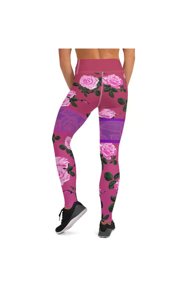 Rose Kimono Yoga Leggings