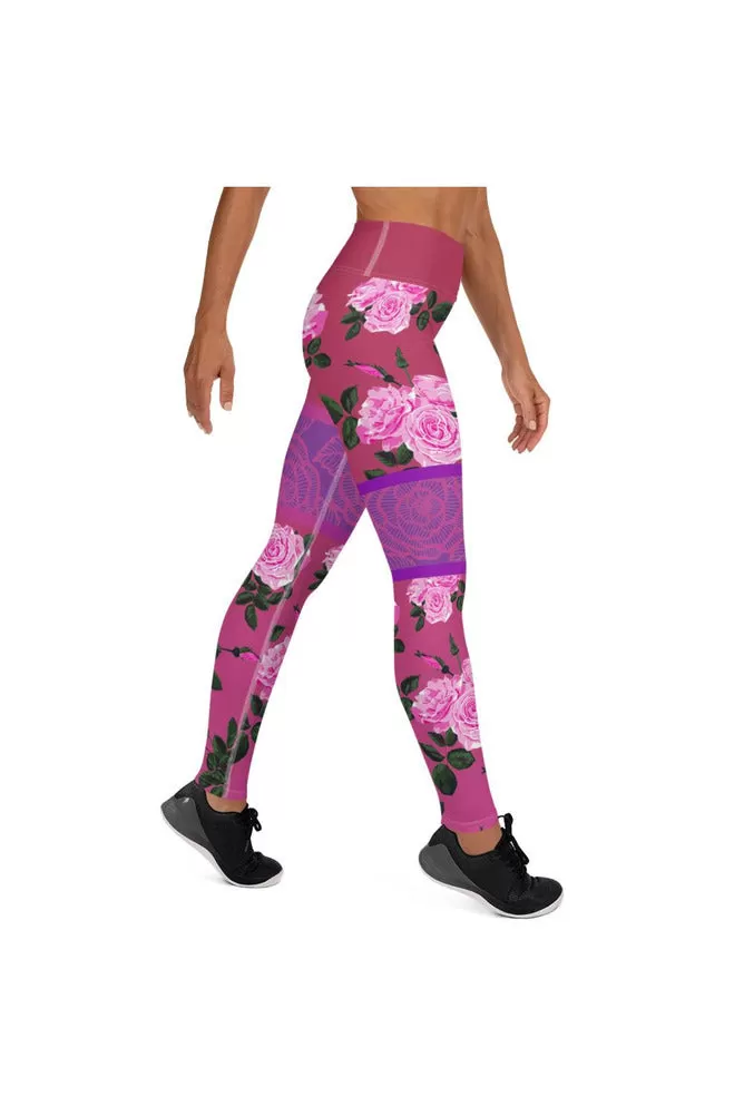 Rose Kimono Yoga Leggings