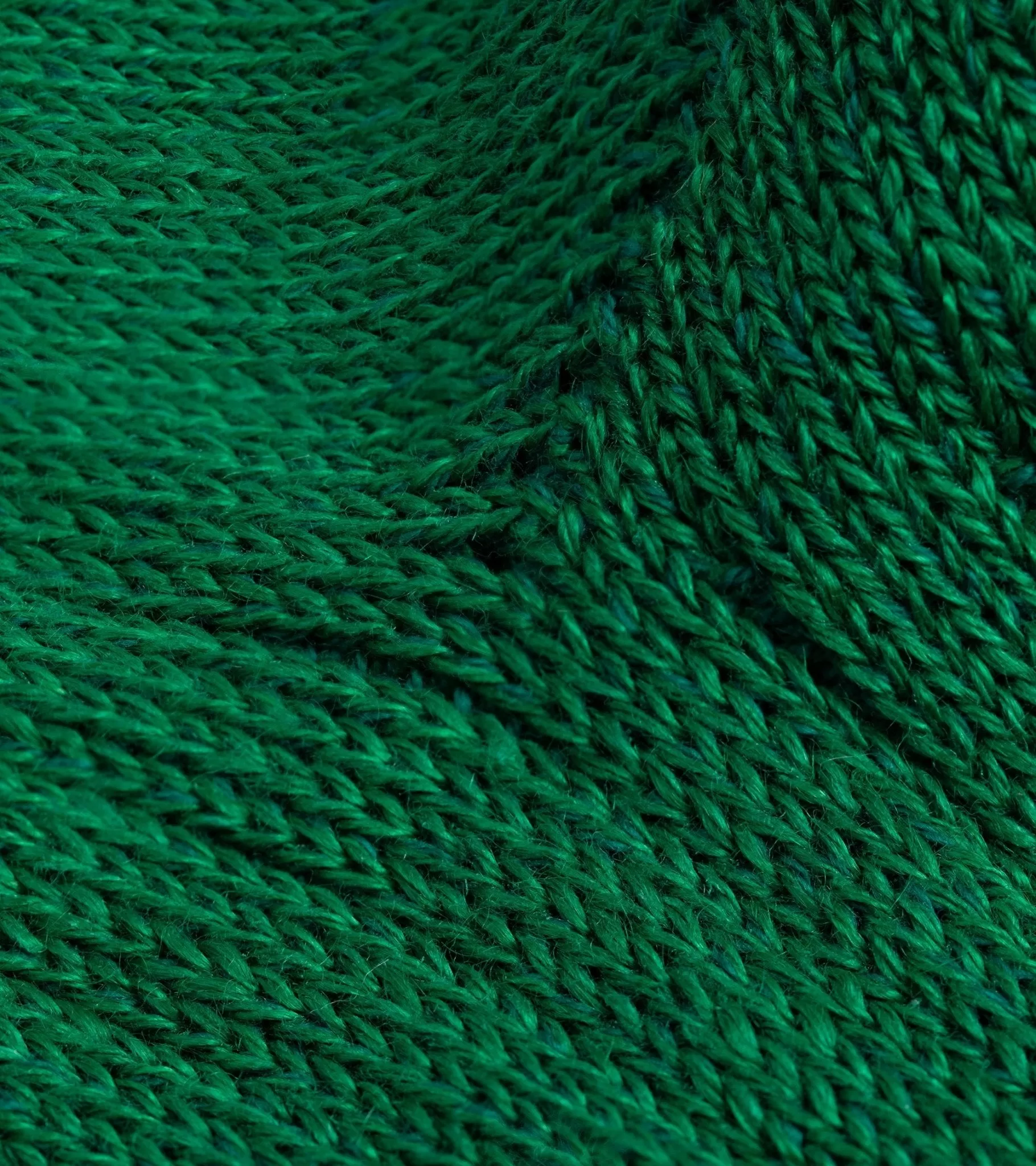 RoToTo Linen Cotton Ribbed Crew Socks: Green