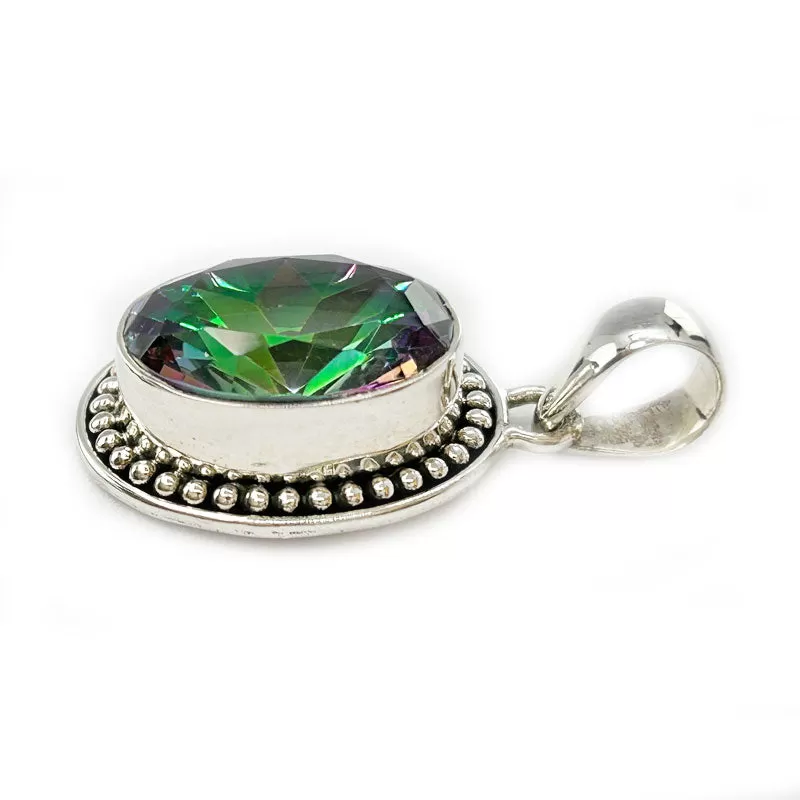 Ryal Mystic Topaz Oval Pendant