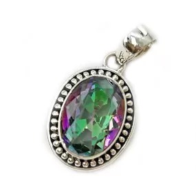 Ryal Mystic Topaz Oval Pendant