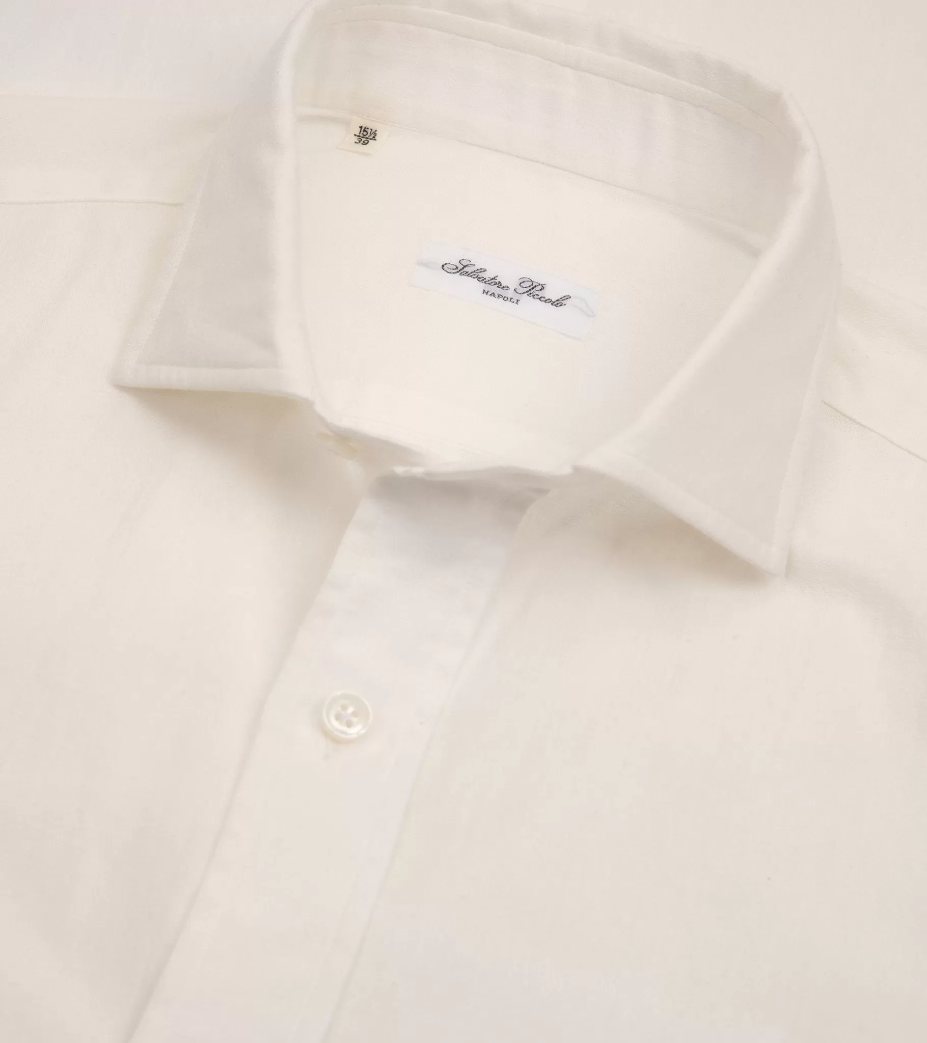 Salvatore Piccolo Cotton Linen Shirt: White