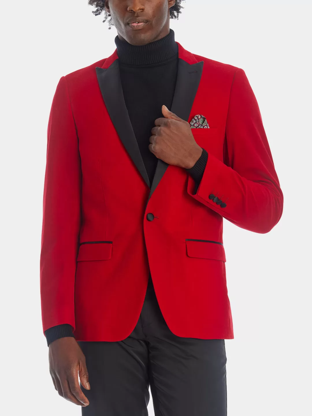 Satin Osborne Notch Velvet Tuxedo Jacket