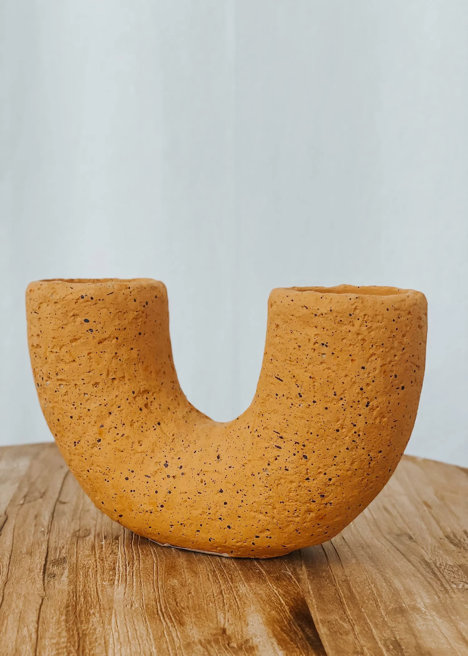 Saxon Cement Vase - Cantaloupe