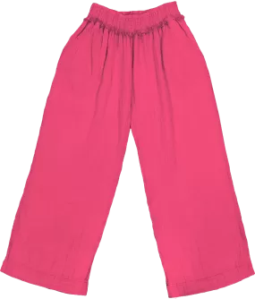 Simply Southern Gauze Pants in Hot Pink- Breezy Comfort for Every Summer Occasion