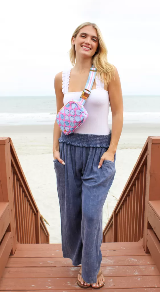 Simply Southern Gauze Pants in Hot Pink- Breezy Comfort for Every Summer Occasion