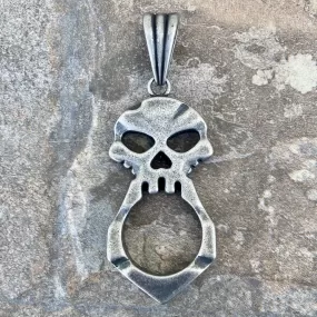 Skull Crusher Galvanized Pendant - Necklace (742)