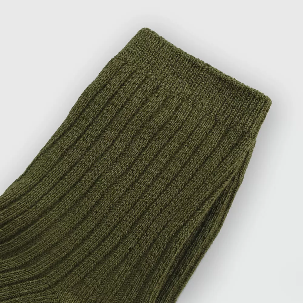 Skyler Cotton Socks - Olive