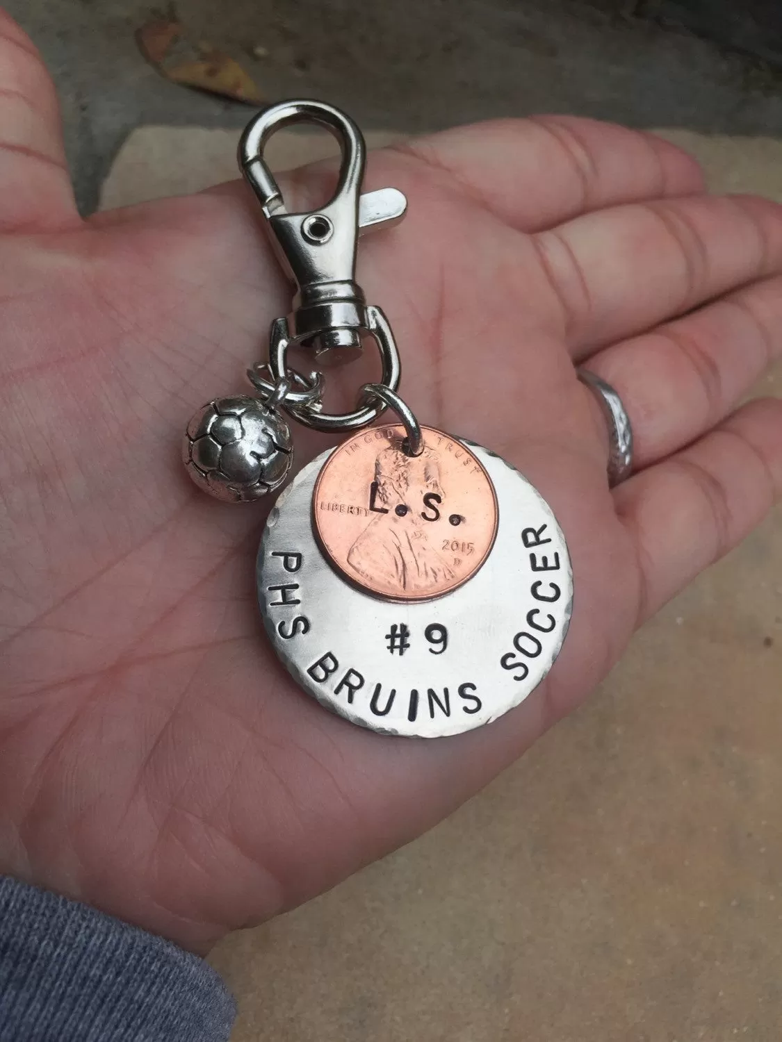 Soccer Gift, Christmas Gift, High School Sports Keychain, Volleyball Keychain, Personalized High School Sport Keychain, Football