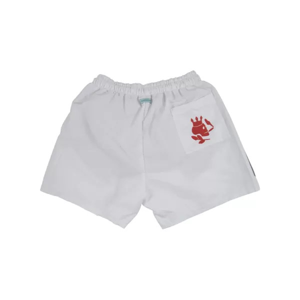 Solid Swim Trunks | White