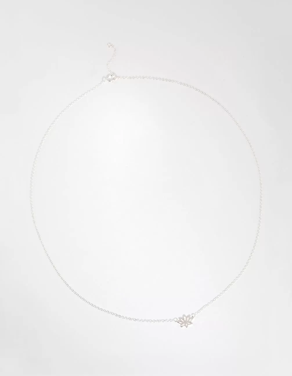 Sterling Silver Lotus Necklace