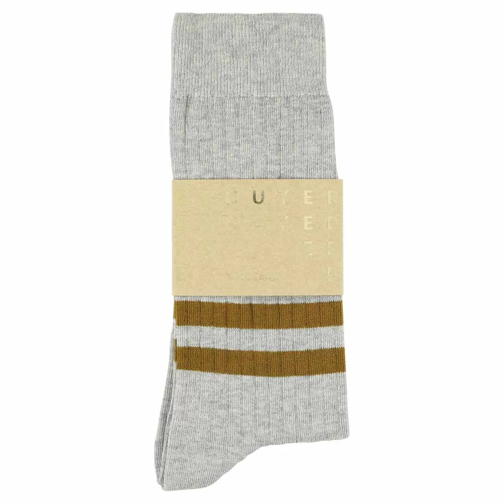 Stripes socks - Grey / Mustard