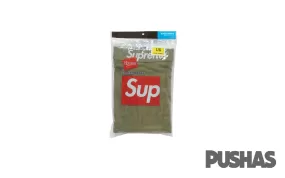 Supreme Hanes Boxer Briefs 2 Pack 'Olive' (2022)