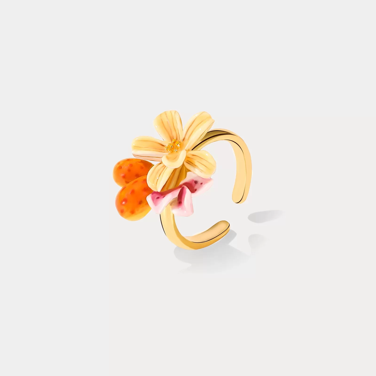 Sweet Pear Flower Ring