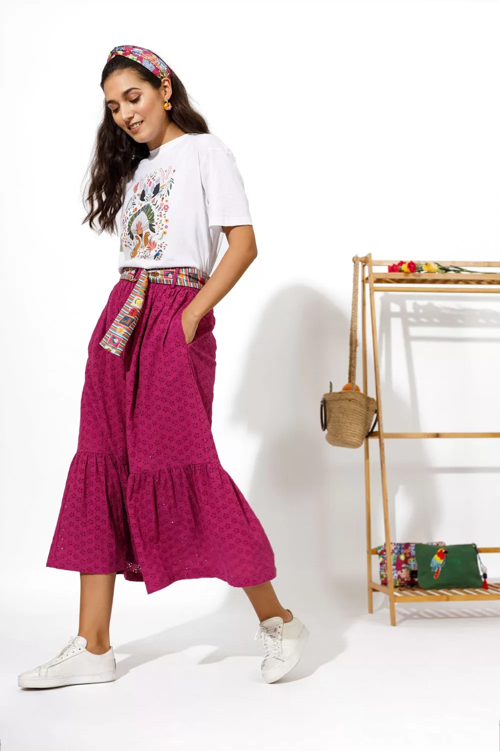 THE ALIX BRODERIE SKIRT BODREIK