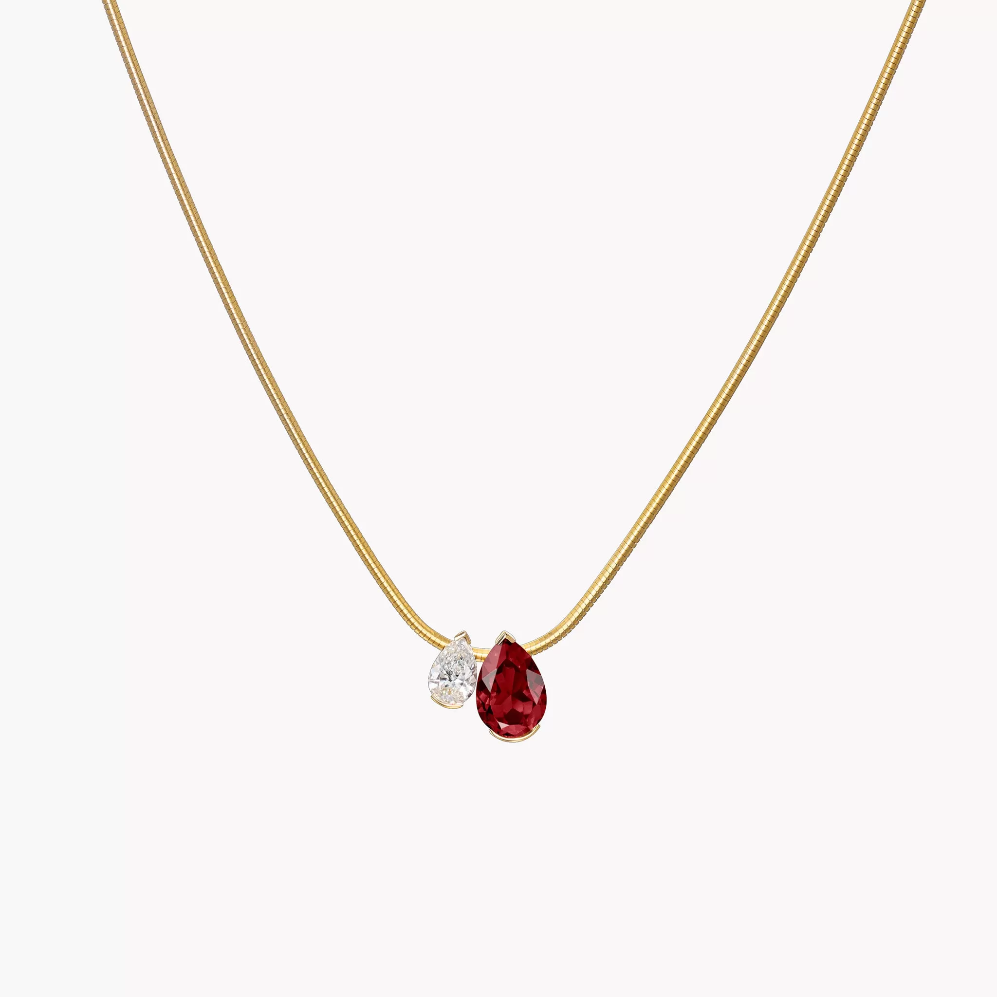 The Garnet Muse Duo Pendant