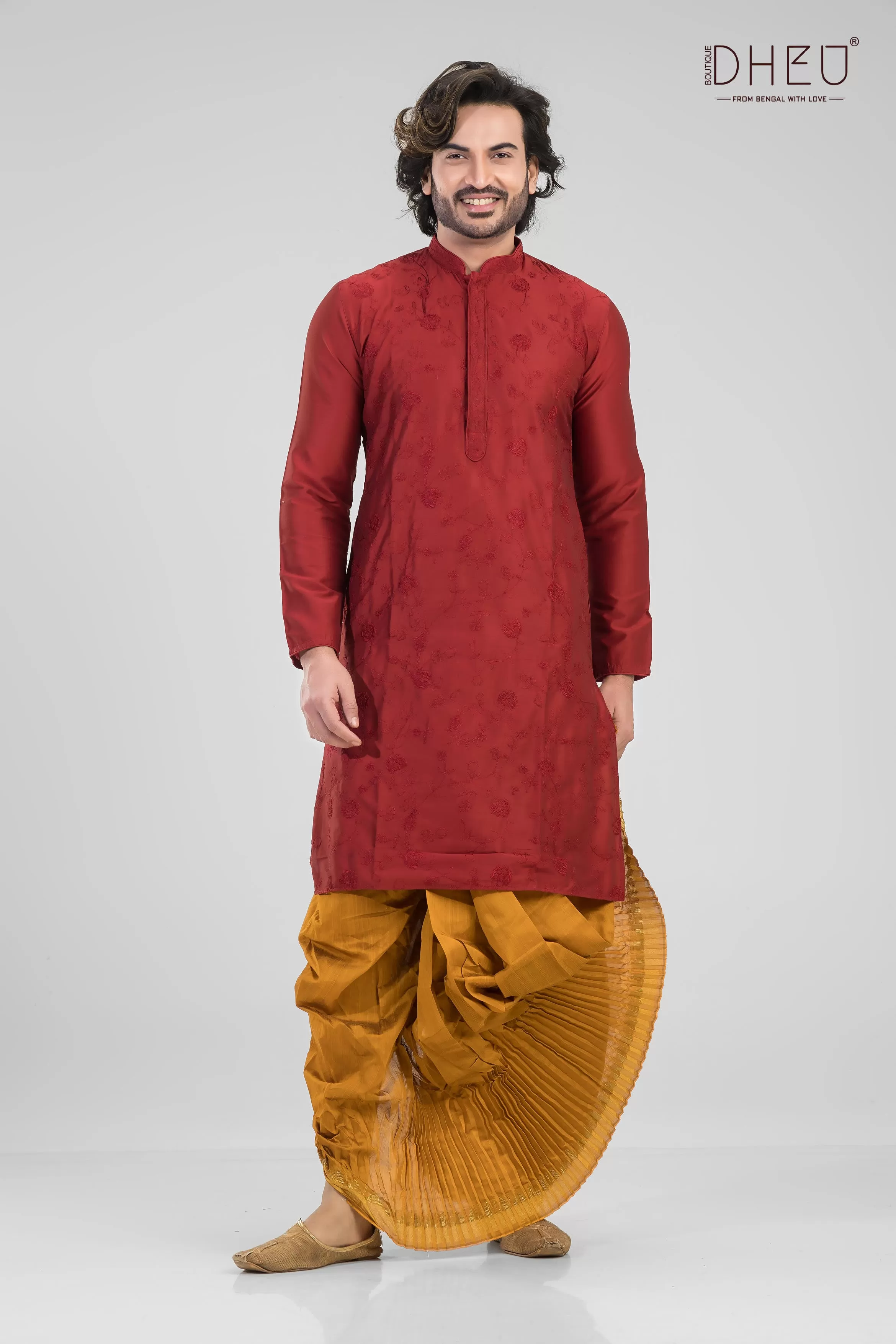 The Shaadi Set-Up-Men's Kurta   Dhoti(Optional)