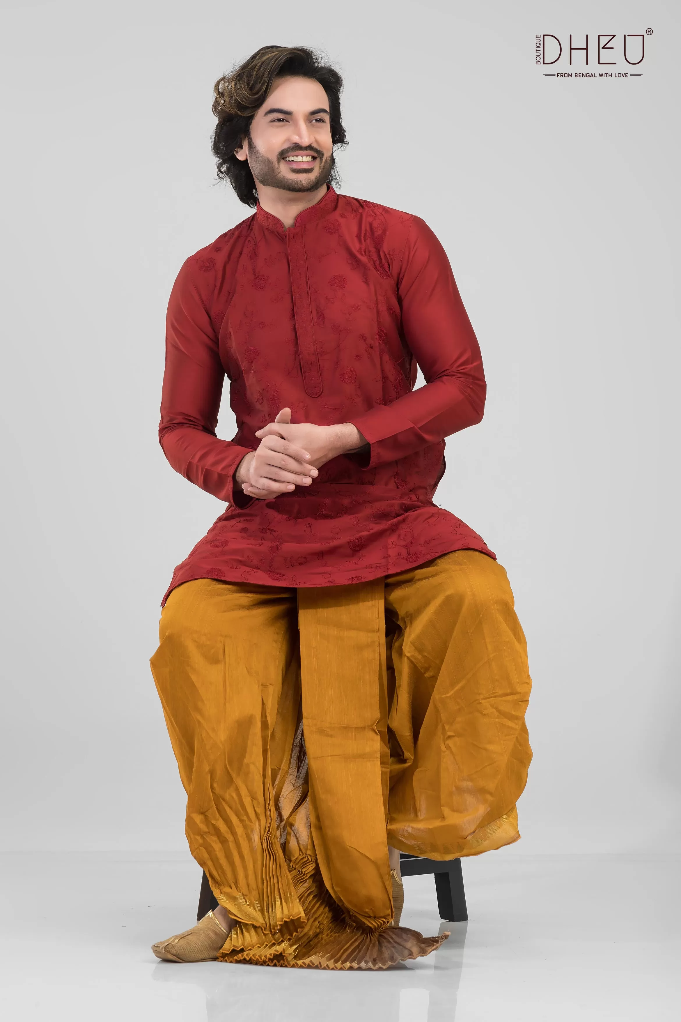 The Shaadi Set-Up-Men's Kurta   Dhoti(Optional)