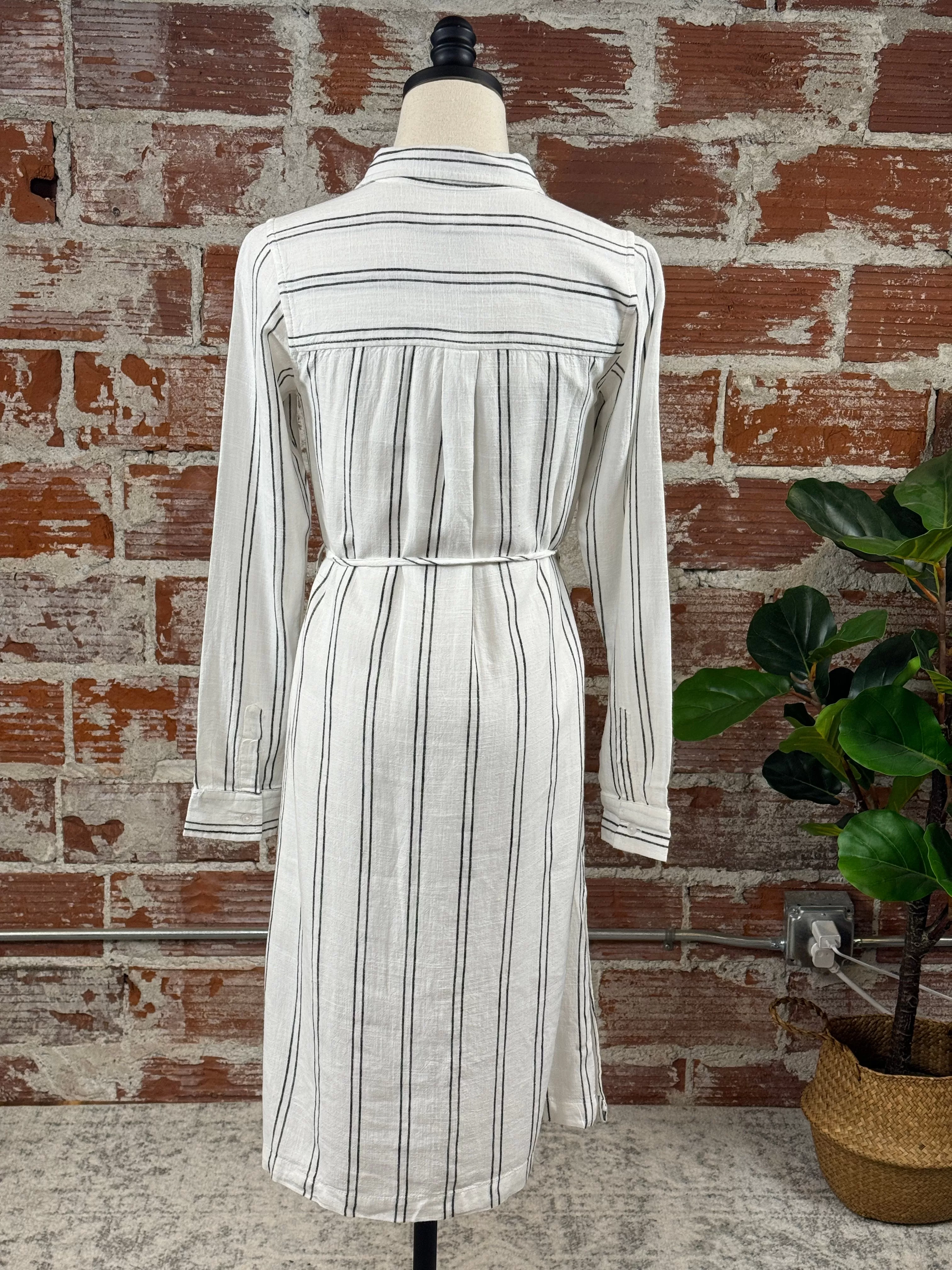 Thread & Supply Ainsley Dress in Black & White Stripe