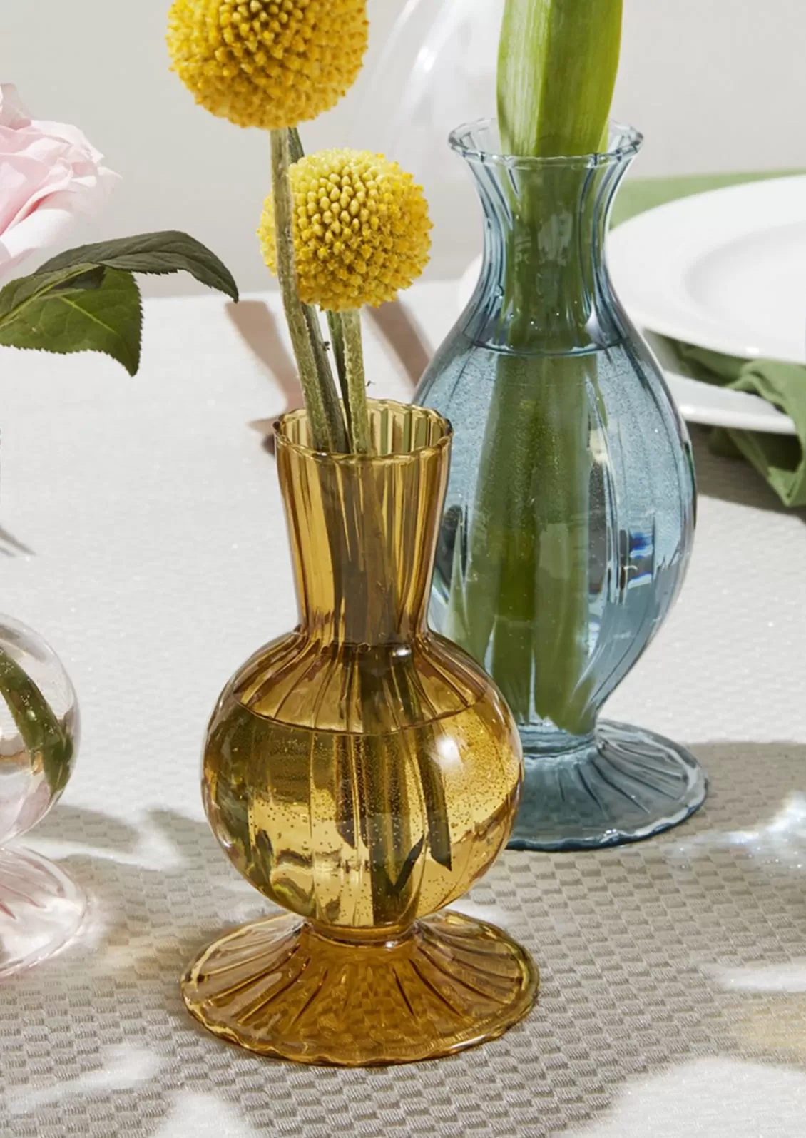 Tinted Optic Glass Vase