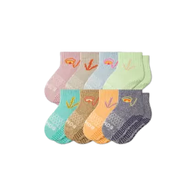 Toddler Gripper Calf Sock 8-Pack